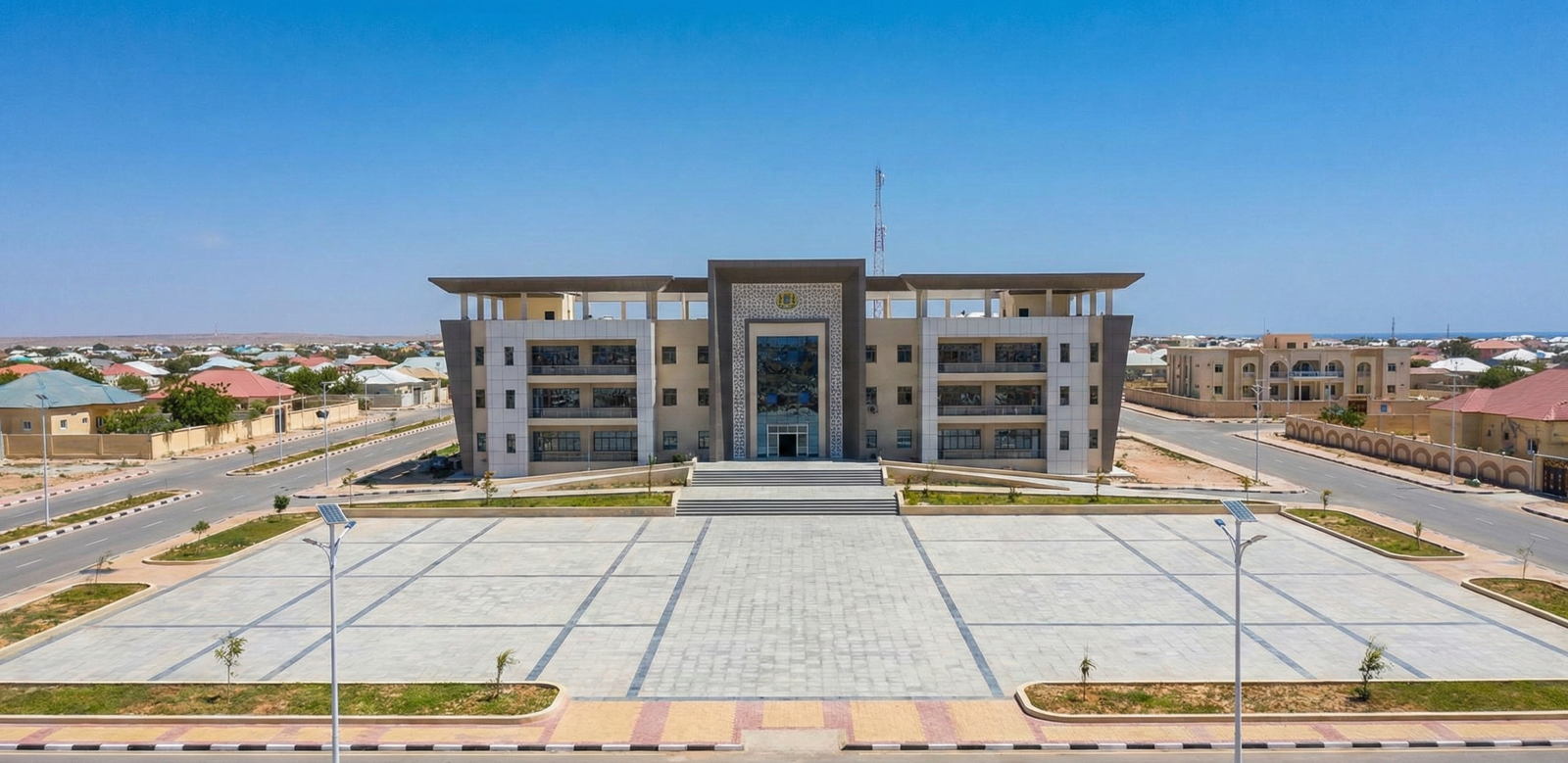 Garowe city center in Somalia