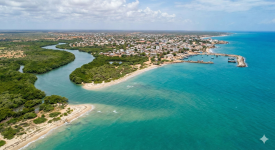 Kismayo and Jubba River in Somalia